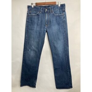 Lucky Brand Gene Montesano Mens 32 Blue Jeans Vintage Straight Flap Pocket USA